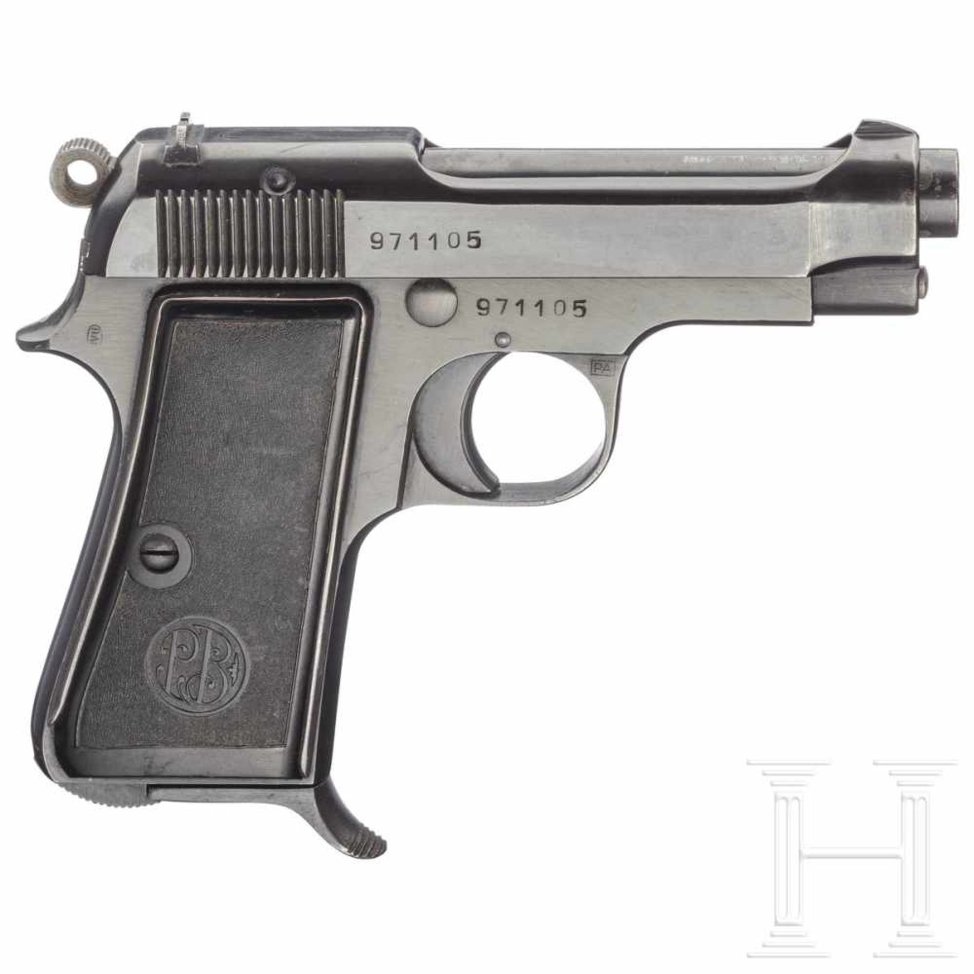 Beretta Mod. 34Kal. 9 mm Brown. kurz, Nr. 971105. Nummerngleich. Lauf matt. Siebenschüssig. Dt. - Bild 2 aus 2