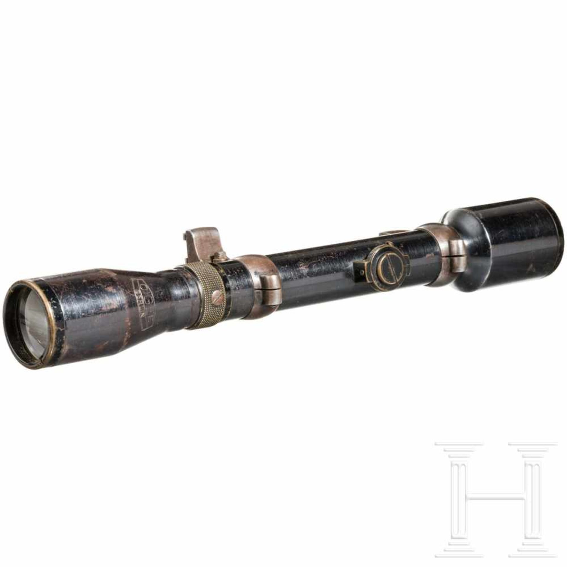 Rifle scope OIGEE Luxor hell 4 x with quiverStahl, brüniert (berieben), Herstellerbezeichnung, - Bild 6 aus 8