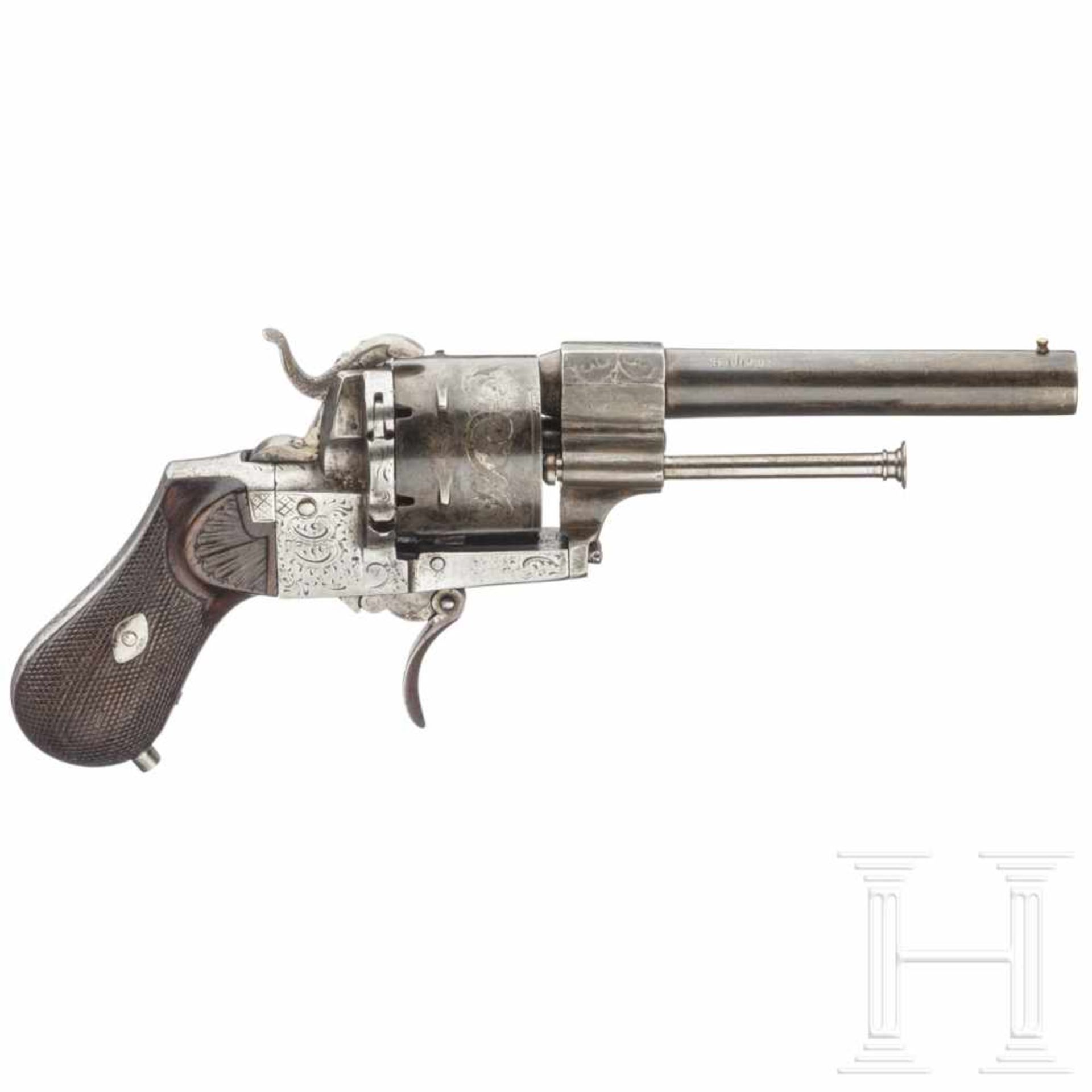 Spanien - Lefaucheuxrevolver, Miguel Lasarte, EibarKal. 9 mm Lefaucheux, Nr. ohne Nummer,