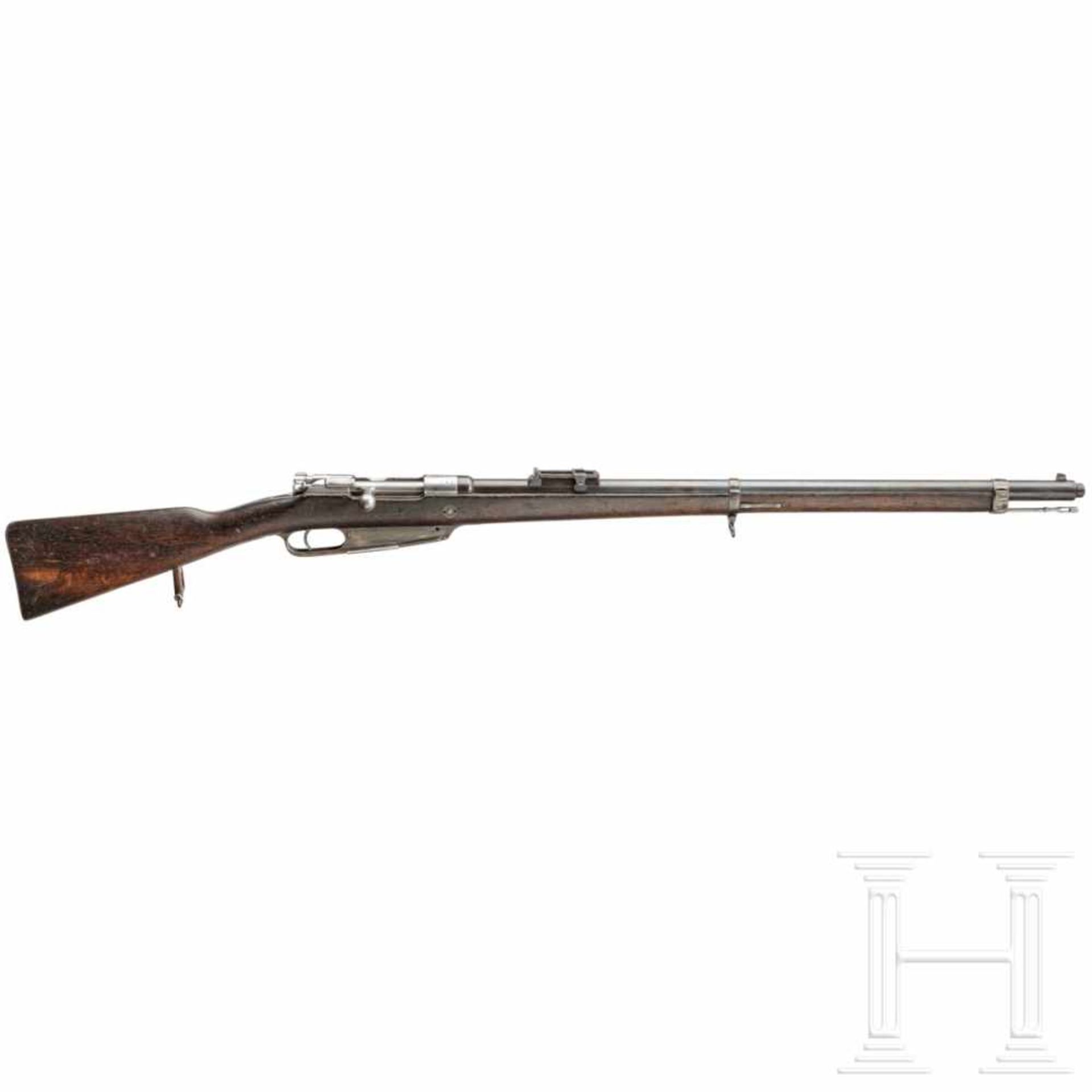 Gewehr 88/05, Danzig 1890Kal. 8x57 IS, Nr. 655q, Nummerngleich bis auf Visierblatt, Verschluss