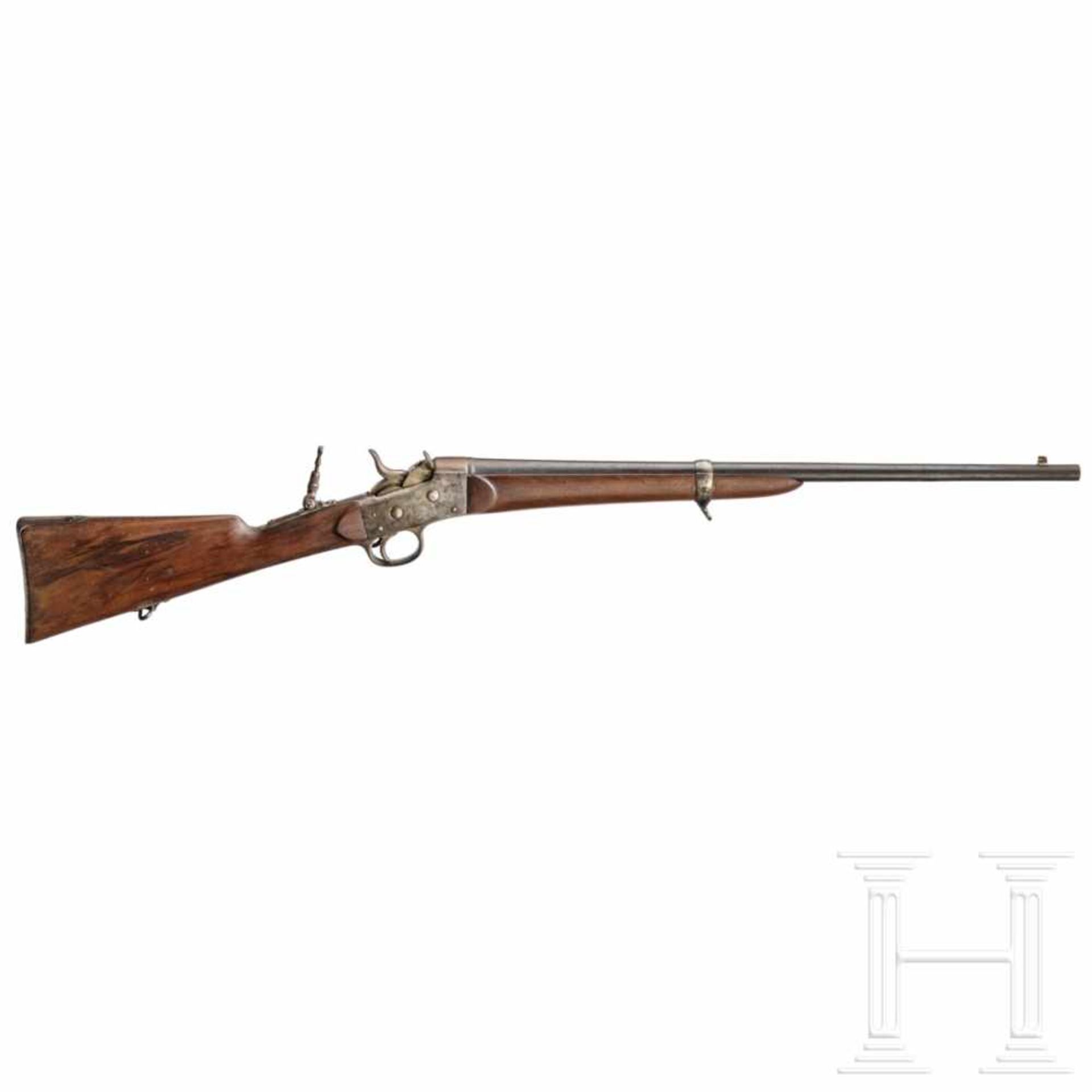 Single-shot rifle, Remington Rolling Block Sporting RifleKal. .45(?), Nr. ---, Gezogener,