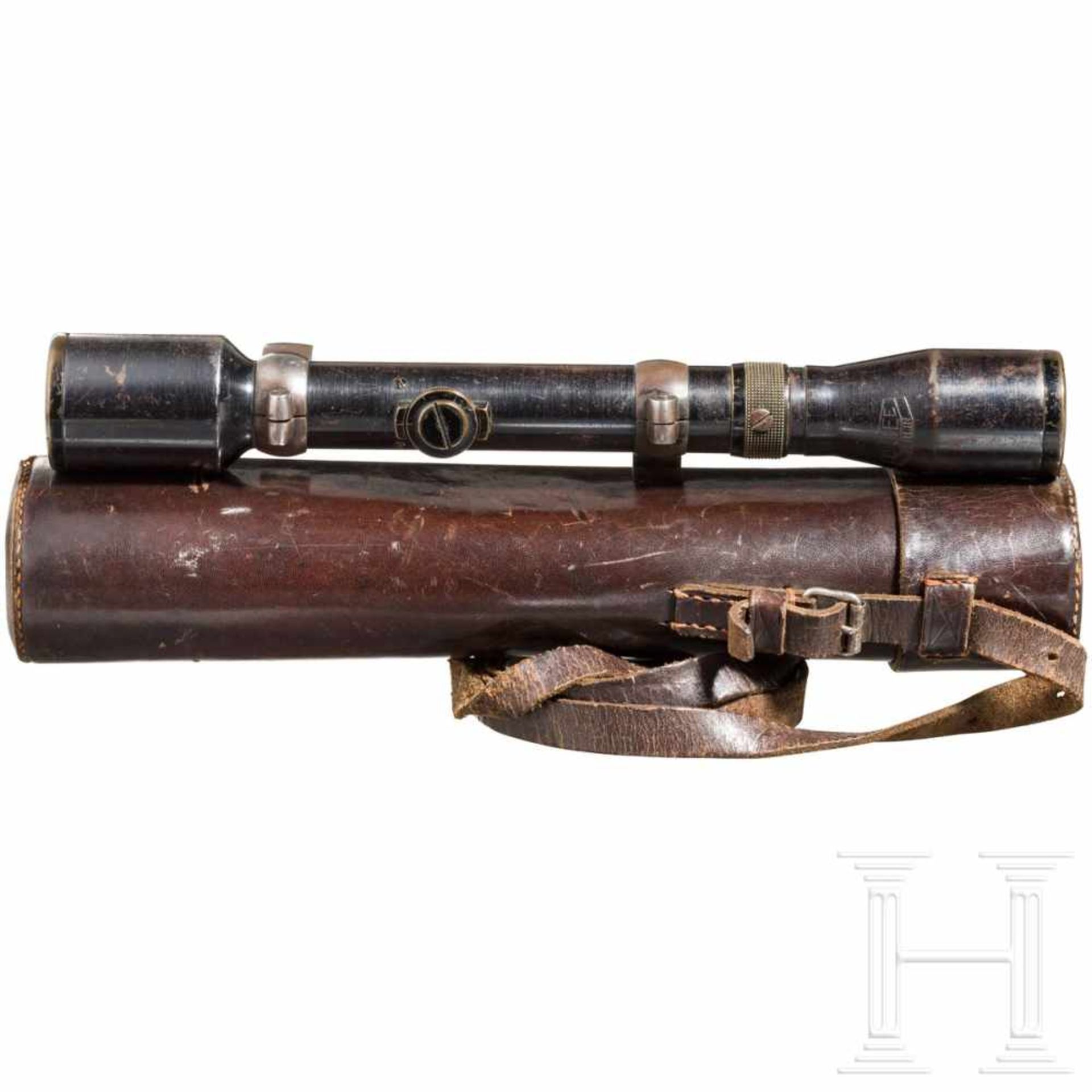 Rifle scope OIGEE Luxor hell 4 x with quiverStahl, brüniert (berieben), Herstellerbezeichnung, - Bild 5 aus 8