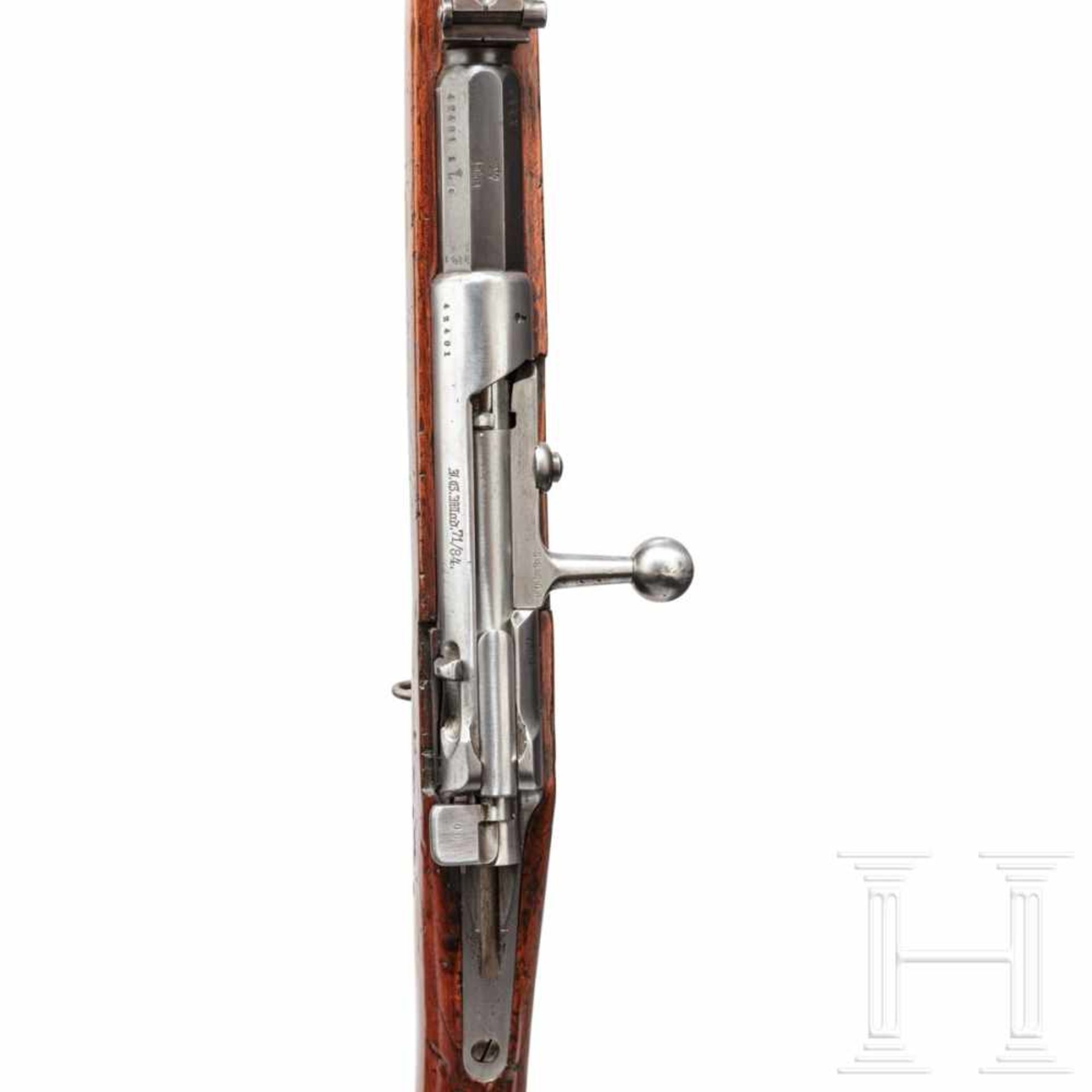 Infanteriegewehr M 1871/84, AmbergKal. 11,15,x60R M71, Nr. 42401, nummerngleich bis auf den - Bild 6 aus 6