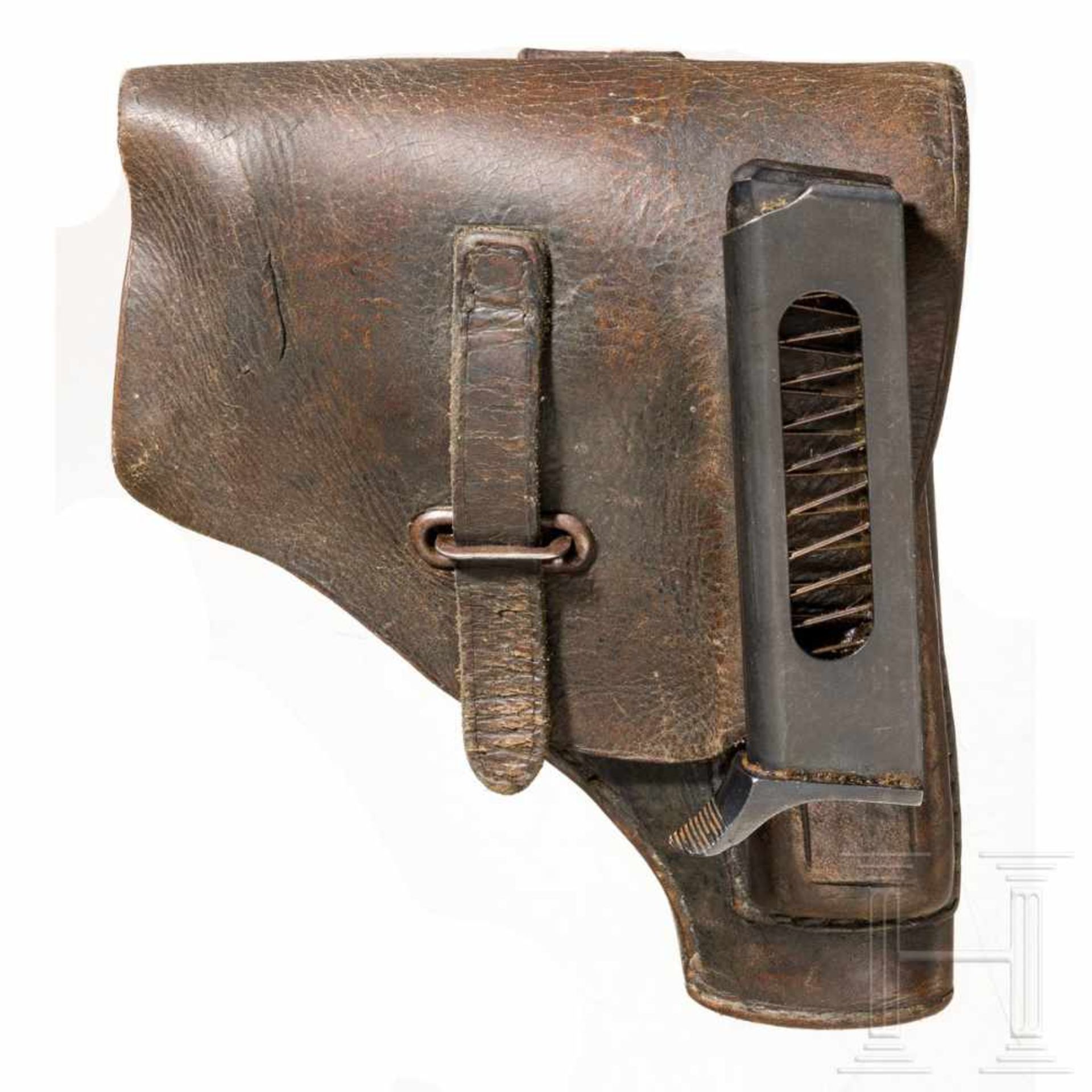 Beretta Mod. 34, mit TascheKal. 9 mm Brown. kurz, Nr. 610280. Nummerngleich. Lauf leicht matt. - Bild 3 aus 3