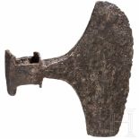 A Central European Merowingian-Franconian battle axe head, 6th – 8th centuryBattle axe head with