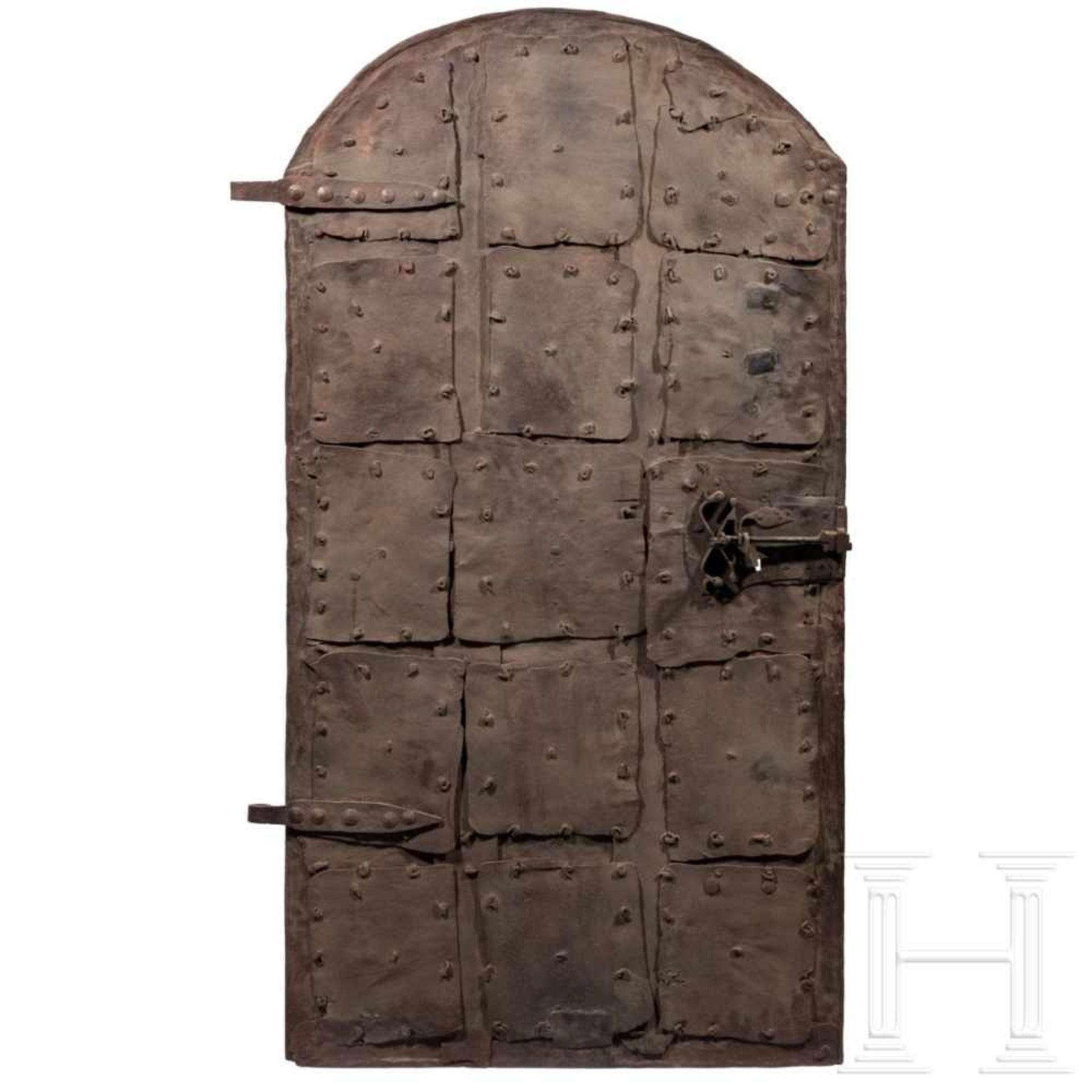 A late Gothic iron door, Rhineland, circa 1500The rectangular door made in frame construction, - Bild 2 aus 8