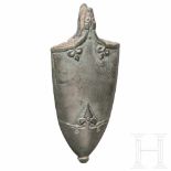 An eastern European Varangian chape, 10th centuryExcellently preserved tinned bronze chape. The