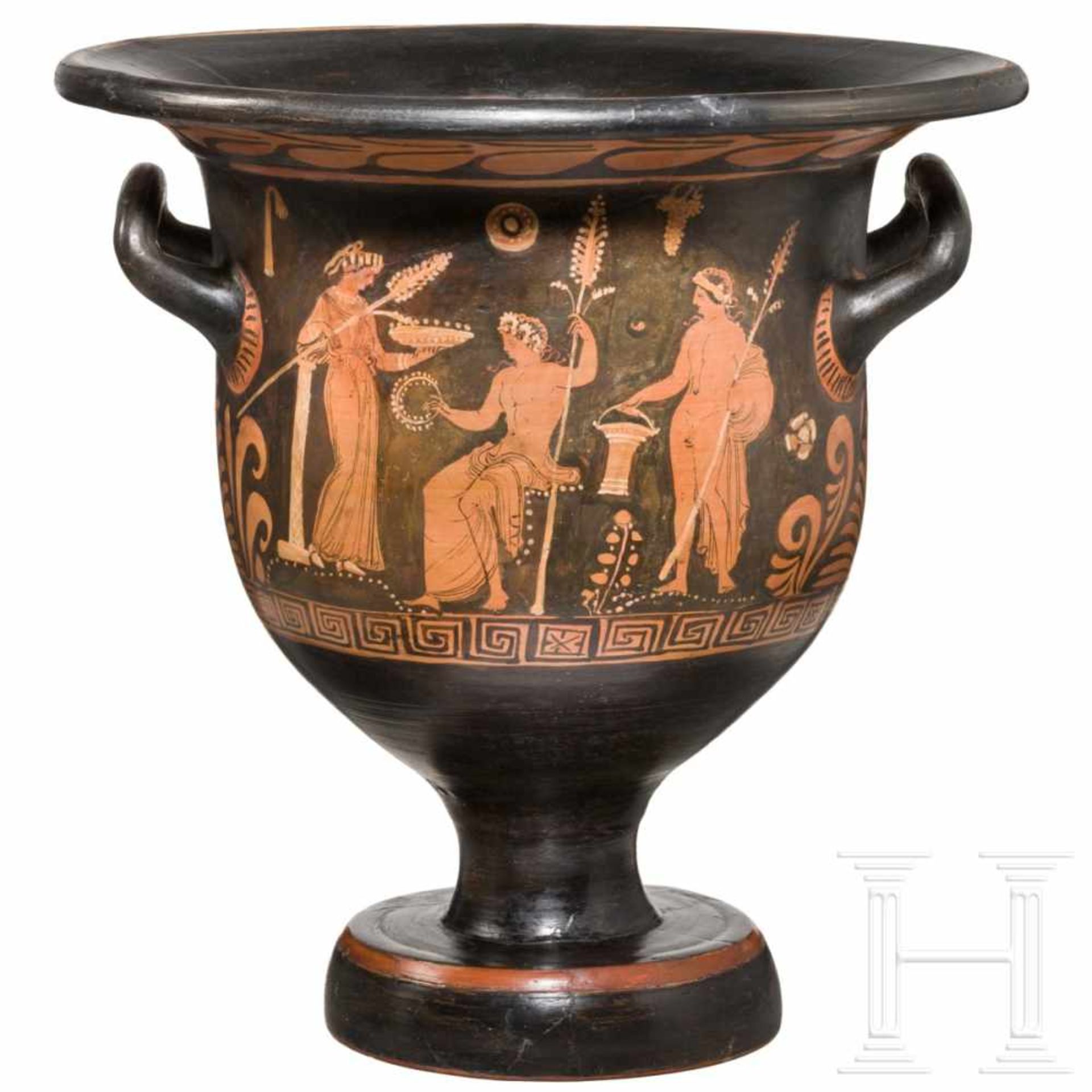 A Lower Italian large, red-figured krater, Apulia, 5th century B.C.Impressive, red-figured bell - Bild 2 aus 9