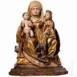 Madonna and Child with St. Anne from Swabia/the Lake Constance area, circa 1500/20Three-quarter