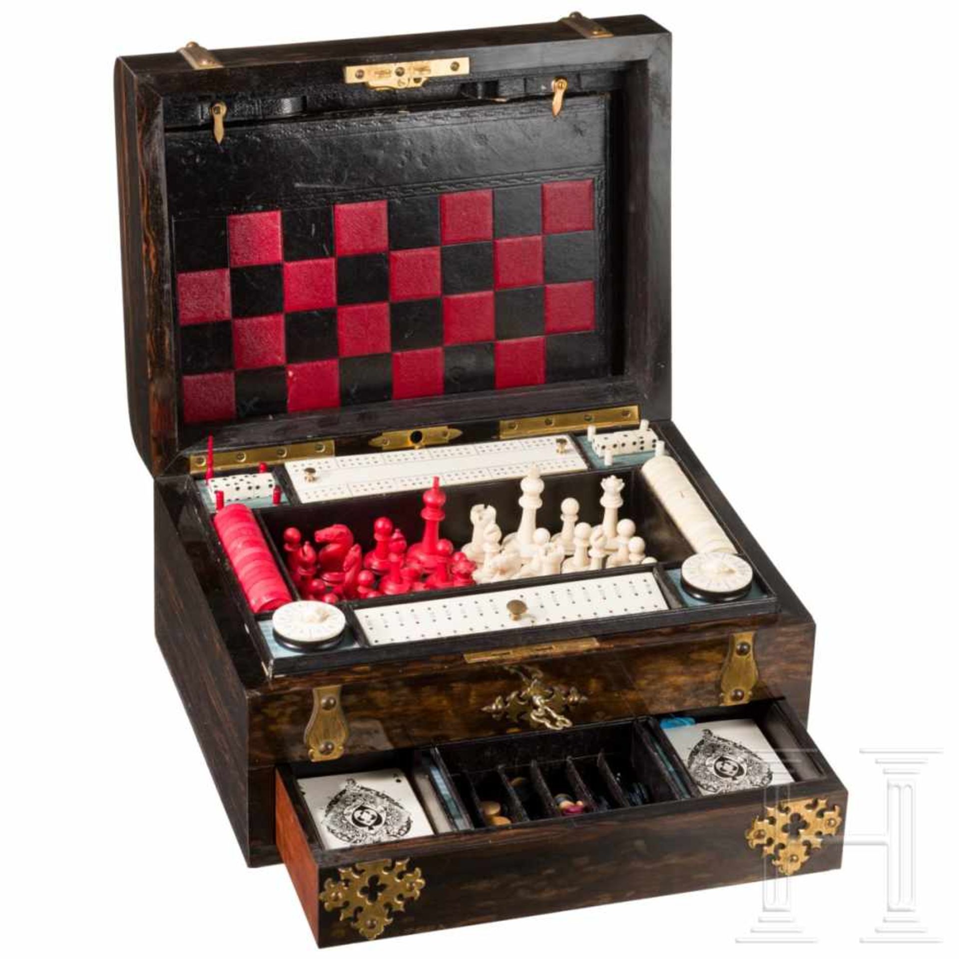 A rare English games compendium belonging to the Krupp family, London, late 19th centuryThe