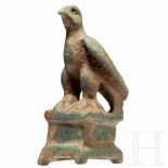 A Roman miniature bronze eagle, 1st - 3rd centuryFinely worked eagle standing on a triangular
