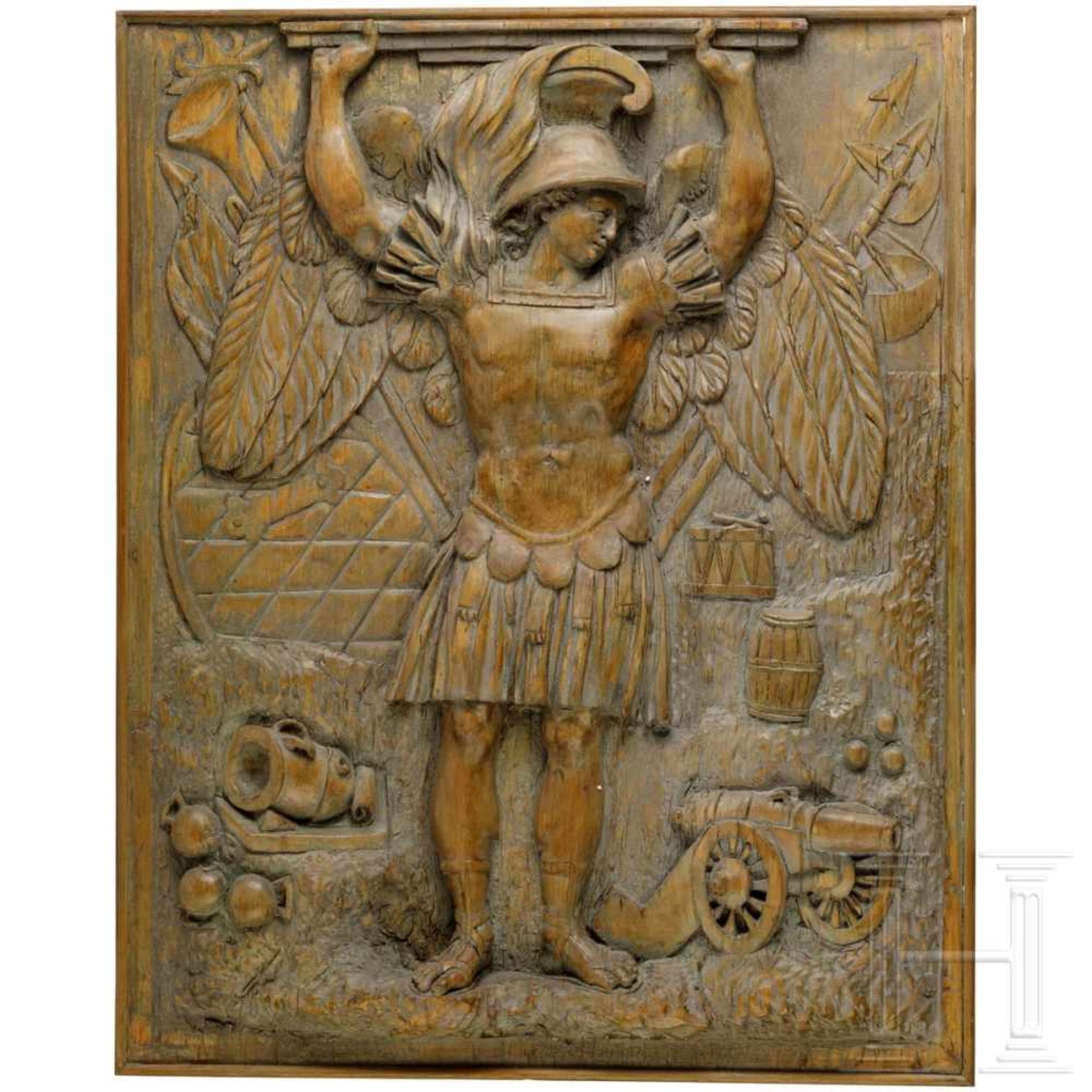 Two French/Italian carved panels, 18th centuryFinely carved beech wood panels with depictions of - Bild 2 aus 4