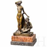 Theodor Eichler (1868 - 1946), "The female slaves fate"Bronze, teilpatiniert. Darstellung eines