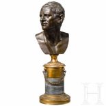 A French bronze bust of Demosthenes, mid-19th centuryA finely formed bust of the Greek orator and