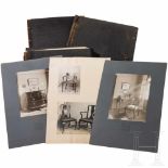 Kunstgewerbliche Werkstätten Otto Fritzsche, three folders with photos of furniture, Munich, ca.