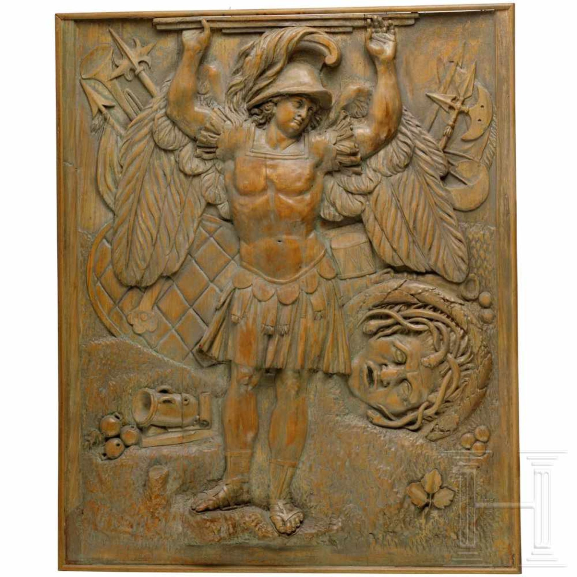 Two French/Italian carved panels, 18th centuryFinely carved beech wood panels with depictions of