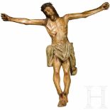 A Tyrolean late Gothic figure of Christ, 15th/16th centuryThe statue carved in softwood with