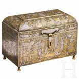 An unusual French casket in the style of Retour d'Egypte, 19th centuryThe free-standing, rectangular