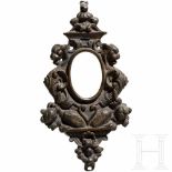 A bronze frame for miniatures, Italy, 16th/17th centuryBronze mit schöner Alterspatina. Reich