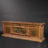 An exquisite Italian Renaissance chest, early 17th centuryThe box-shaped, severely geometric