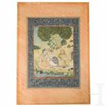 A gouache on paper of a Mogul, India, 1st half of 19th centuryGouache auf Papier. Mehrfarbig und