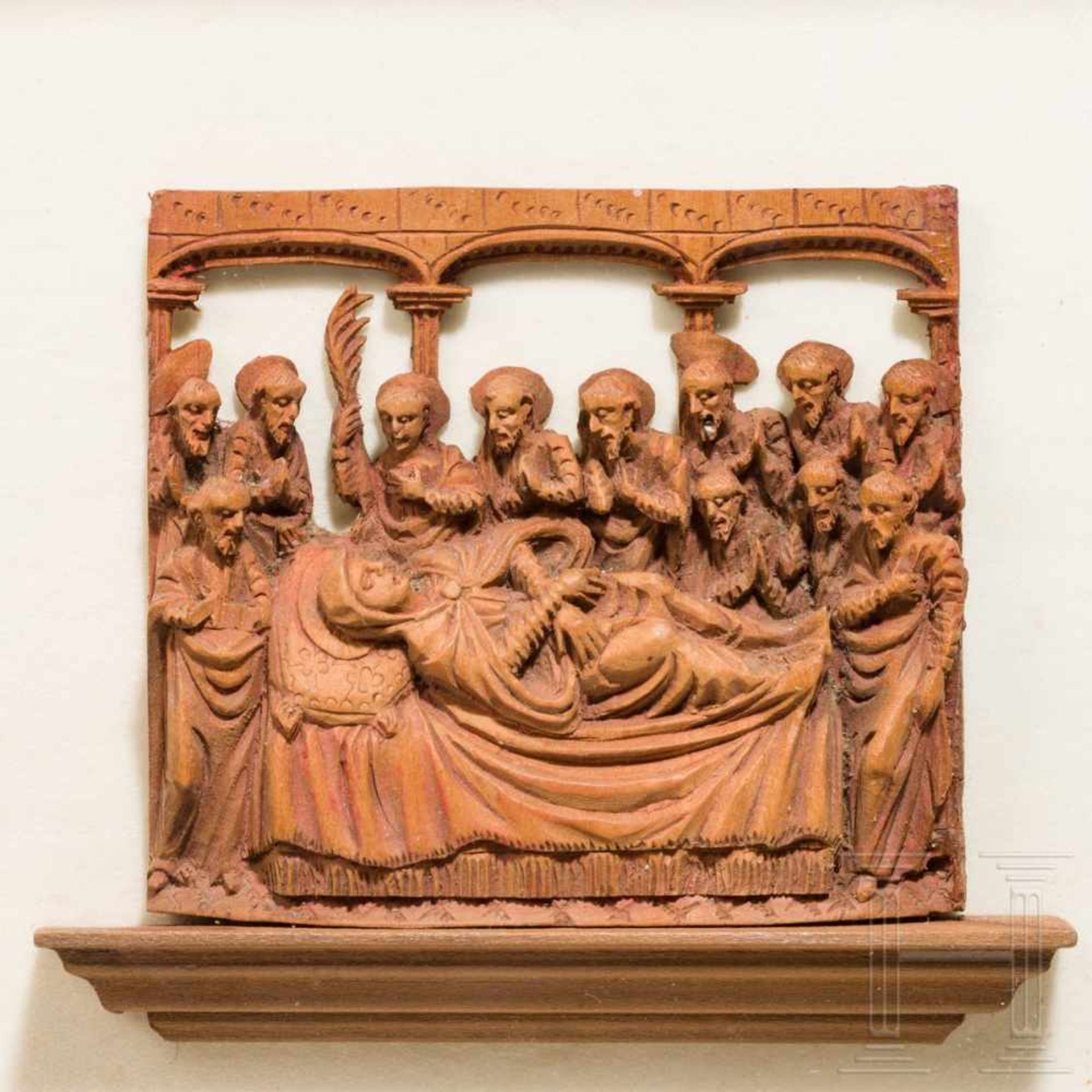 Three Flemish or French microcarvings showing scenes from the life of Virgin Mary, circa - Bild 2 aus 5