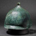 A bronze helmet of the Montefortino type inscribed with the name of the Scythian king Skilouros,