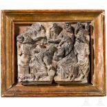 A remarkable Flemish soap stone relief depicting "The last supper", 17th centuryGeschnittener