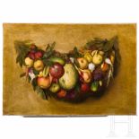 An Italian still-life with fruits, 19th centuryOil on canvas on golden background. Unsigned.