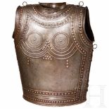 A collector's replica of an iron cuirass modeled after the Celtic cuirass of Marmesse, in the
