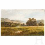 Robert Gallon (1845 – 1925) – an English landscape, dated 1882Öl auf Leinwand. Sumpfiger Talgrund