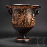 A Lower Italian large, red-figured krater, Apulia, 5th century B.C.Impressive, red-figured bell