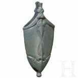 An eastern European Varagian chape, 10th centuryExcellently preserved tinned bronze chape. Lily-