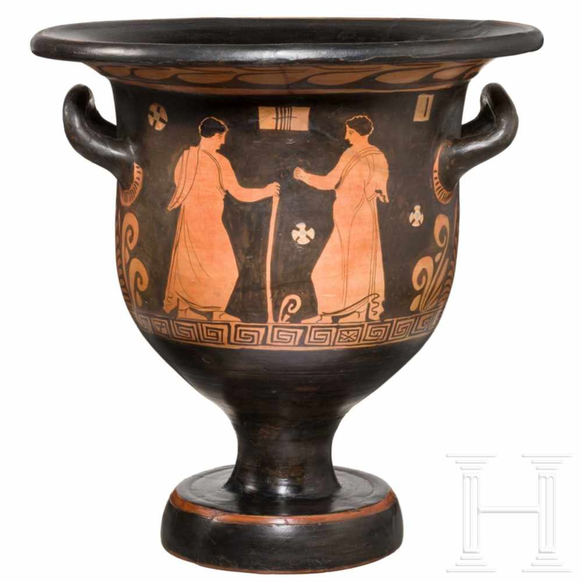 A Lower Italian large, red-figured krater, Apulia, 5th century B.C.Impressive, red-figured bell - Bild 3 aus 9