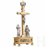 A rare Austrian Empire cross clock by the master craftsman Josef Klöckner, Raab, circa 1810The