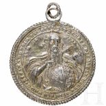 A German religious silver medal, circa 1600, later cast of the 17th/18th centuryRunde Medaille mit