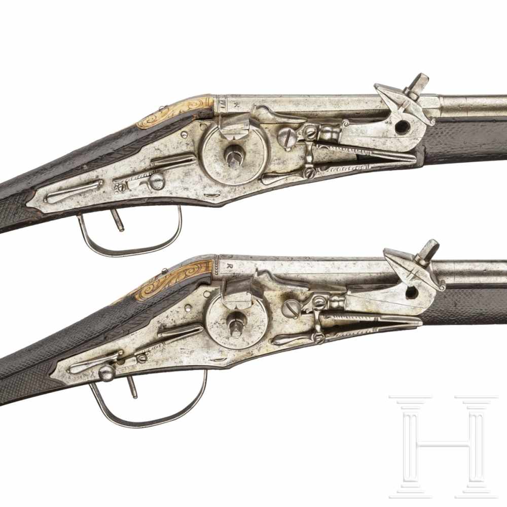 A pair of wheellock puffers for enlisted men of the Saxon Electorate Palace Life Guard (2nd - Image 6 of 9