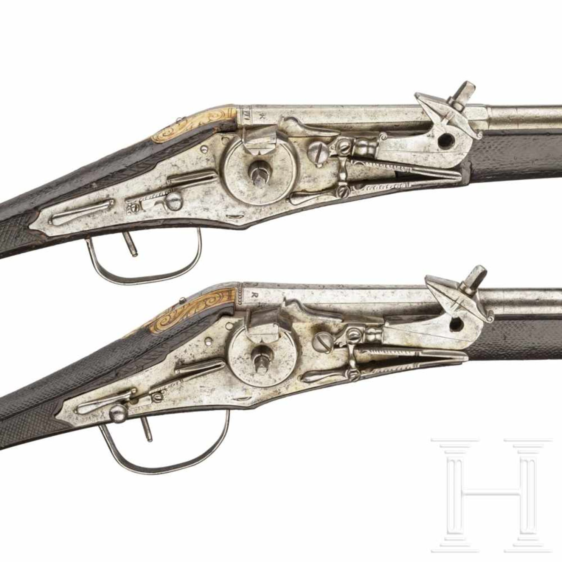 A pair of wheellock puffers for enlisted men of the Saxon Electorate Palace Life Guard (2nd - Bild 6 aus 9