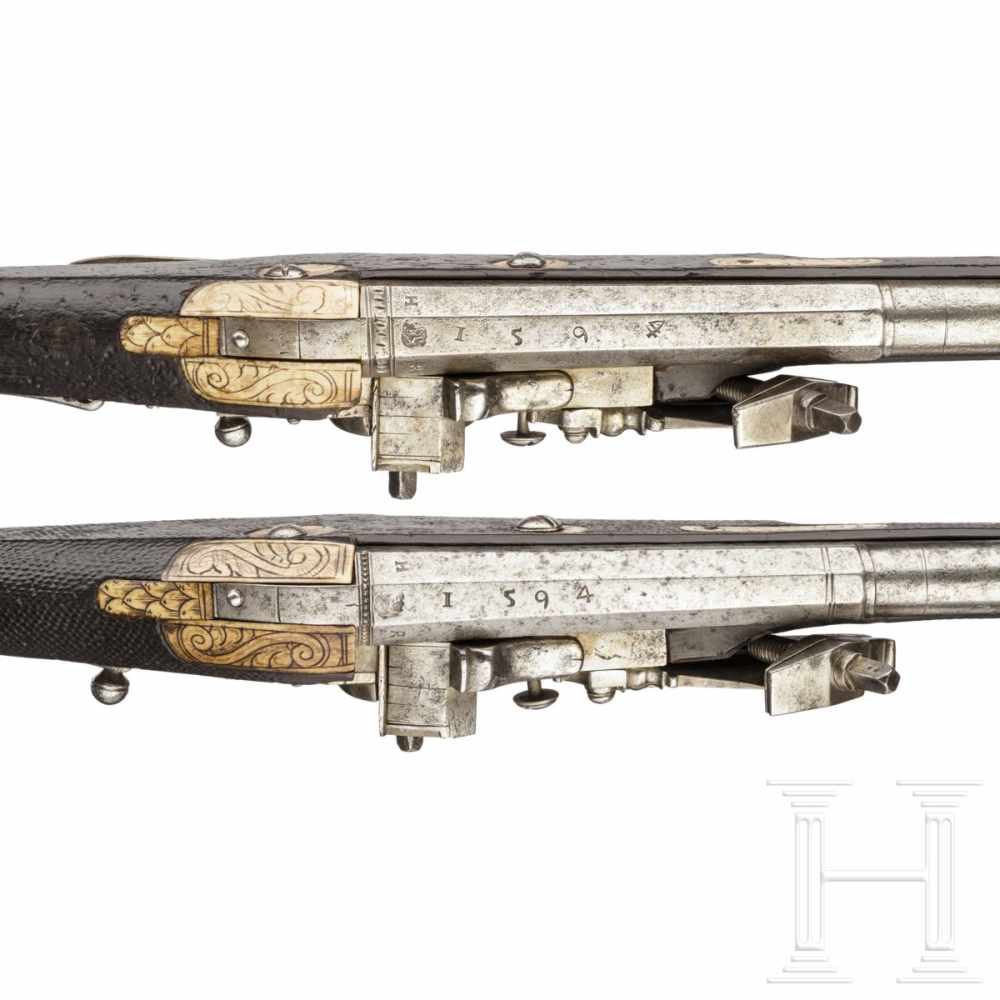 A pair of wheellock puffers for enlisted men of the Saxon Electorate Palace Life Guard (2nd - Image 7 of 9