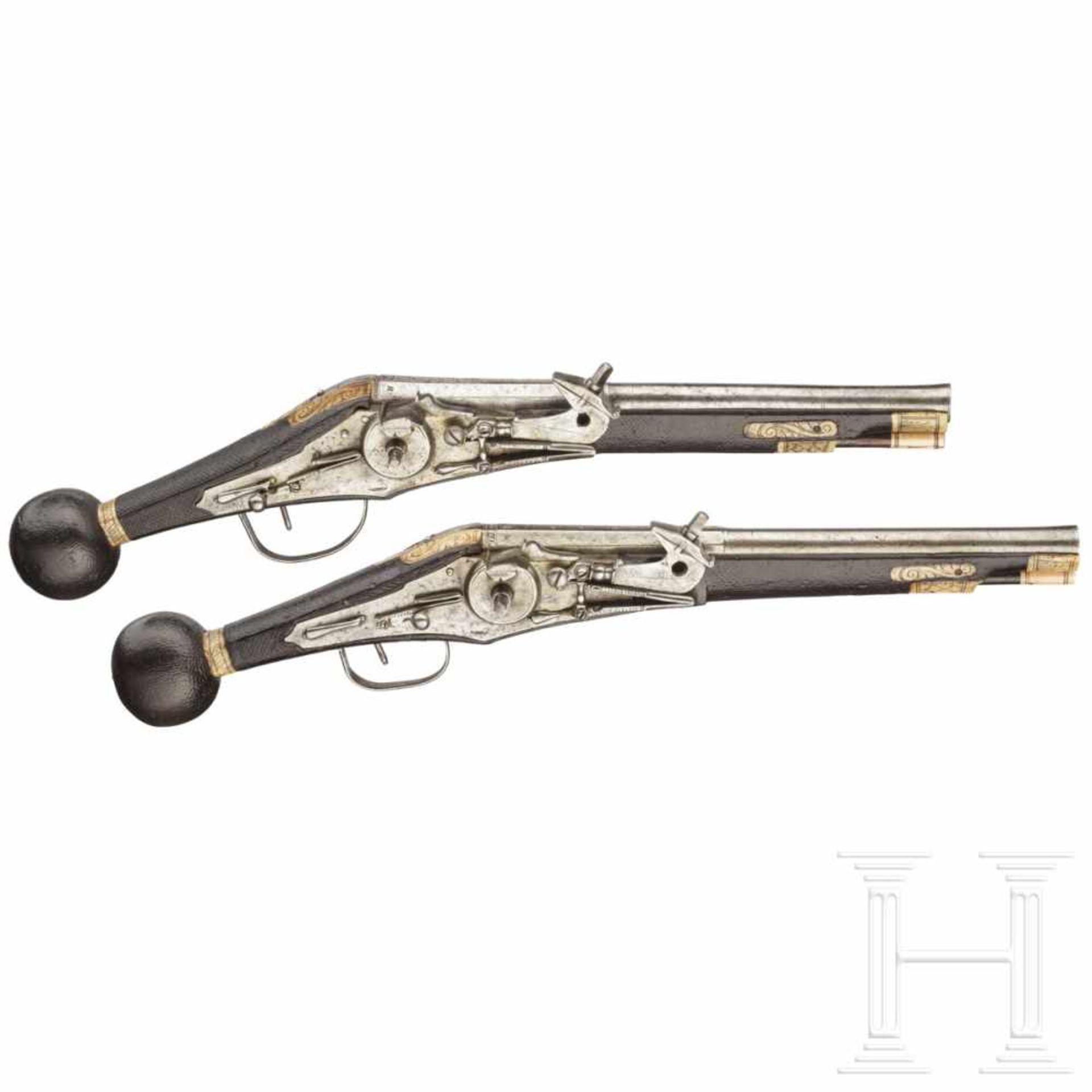 A pair of wheellock puffers for enlisted men of the Saxon Electorate Palace Life Guard (2nd - Bild 2 aus 9