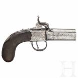 A double-barreled volley pistol by William Powell in Birmingham, circa 1840Kal. .55 Blackpowder,
