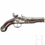 An Italian snaphauncelockpistol "alla fiorentina", ca. 1780Oktagonaler, nach geschnittenem