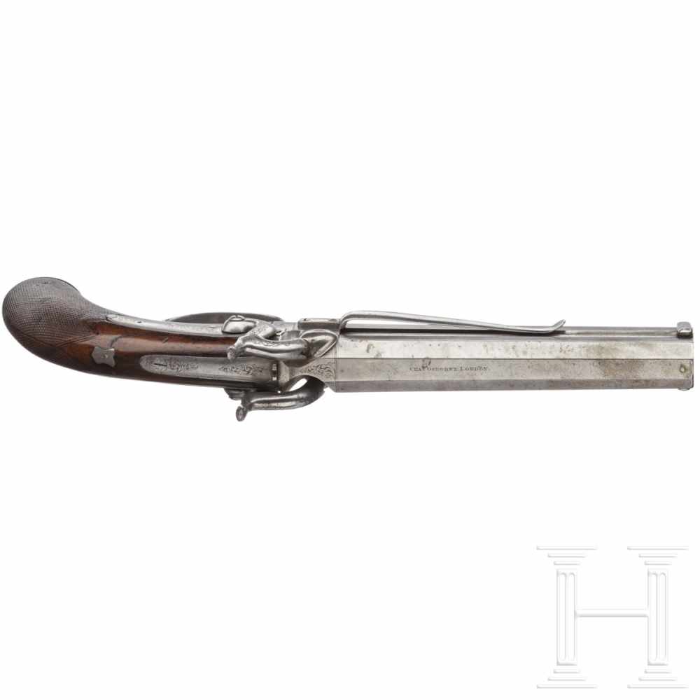 A heavy "Howdah" pistol by Charles Osborne in London, circa 1850Kal. .70 Blackpowder, ohne Nummer, - Image 3 of 3