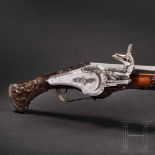 A long Austrian wheellock pistol with an automatic safety system, Ferlach/A, circa 1640-50The