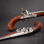 A rare pair of air pistols, designed to resemble a flintlock, Friedrich Jacob Bosler of Darmstadt,