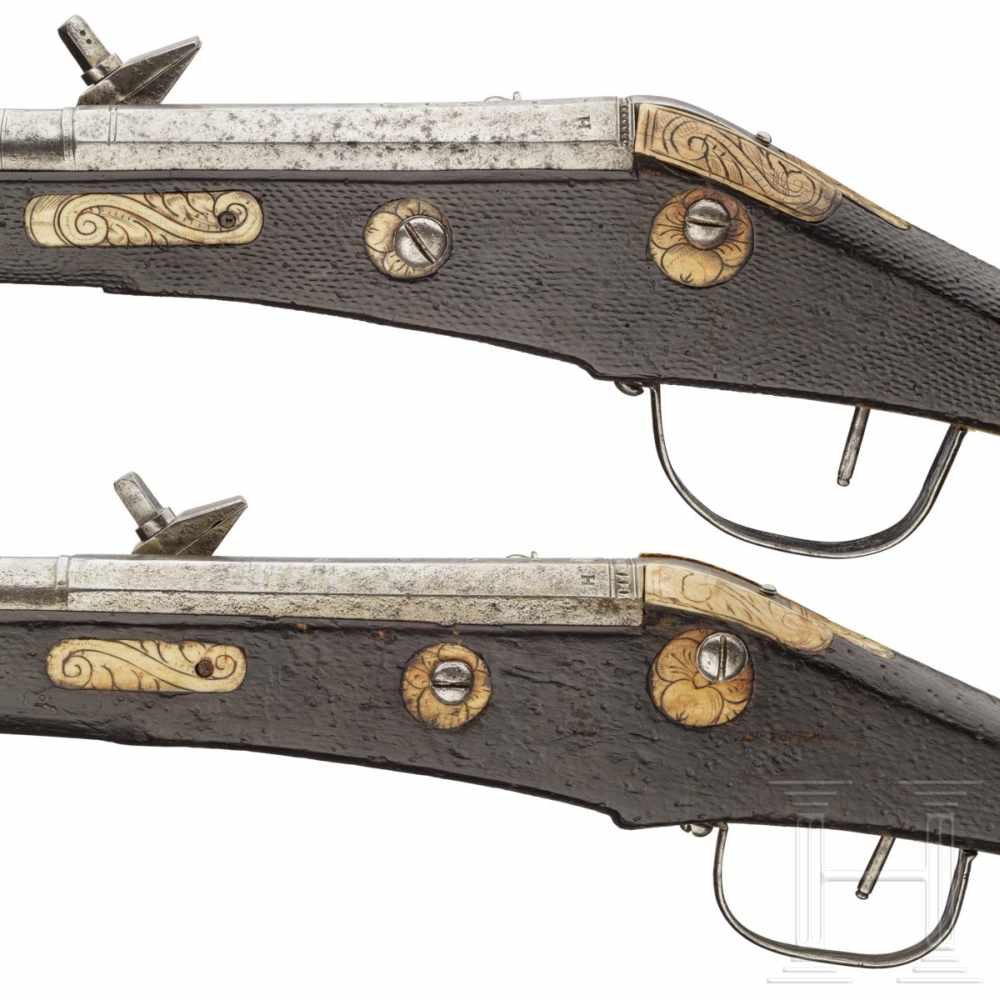 A pair of wheellock puffers for enlisted men of the Saxon Electorate Palace Life Guard (2nd - Image 9 of 9