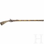 A mother-of-pearl fitted Bulgarian miquelet rifle, 1st half of the 19th centuryAchtkantiger,