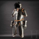 A black and white half armour for an officer with heart-shaped ornaments, Nuremberg, circa 1540/