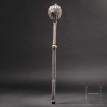 A Polish/Hungarian chiselled mace, 1st half of the 17th centuryThe extended oval head hollowly