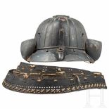 A Japanese samurai helmet, late Edo period, end of 19th centuryLeichte Helmhaube Suji Bachi aus 24